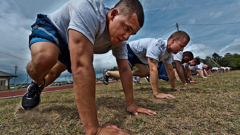 Airmen who are current on their fitness assessments may attempt up to three diagnostic assessments, or “mock tests,” during the time period ranging from 45 days prior to their official assessment month and up to 15 days prior to their assessment due date. (U.S. Air Force photo)