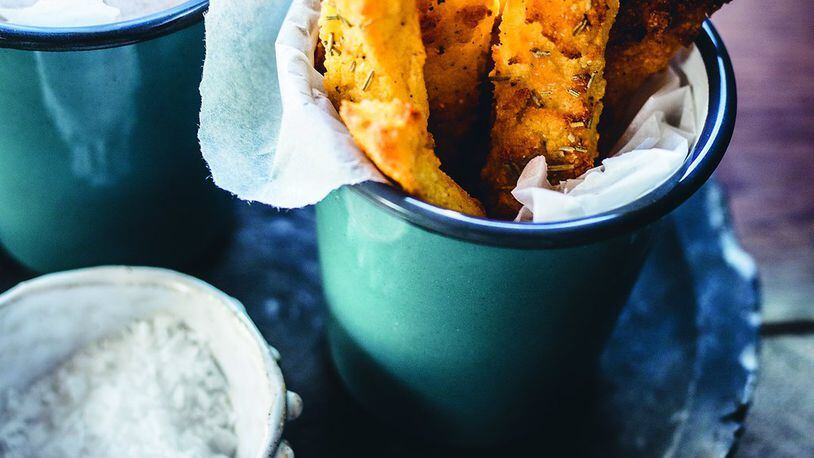 French fries will never be replaced with polenta fries, but these are a good dish to make when you’re out of potatoes or looking for a slightly different texture from an oven fry. Contributed by Izy Hossack