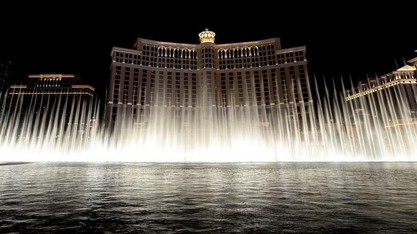 LAS VEGAS, NV - OCTOBER 16:  A general exterior view of The Fountains of Bellagio in Las Vegas, Nevada.