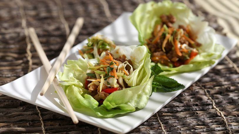 Spicy Asian Lettuce Wraps. (Jessica J. Trevino/Detroit Free Press/TNS)