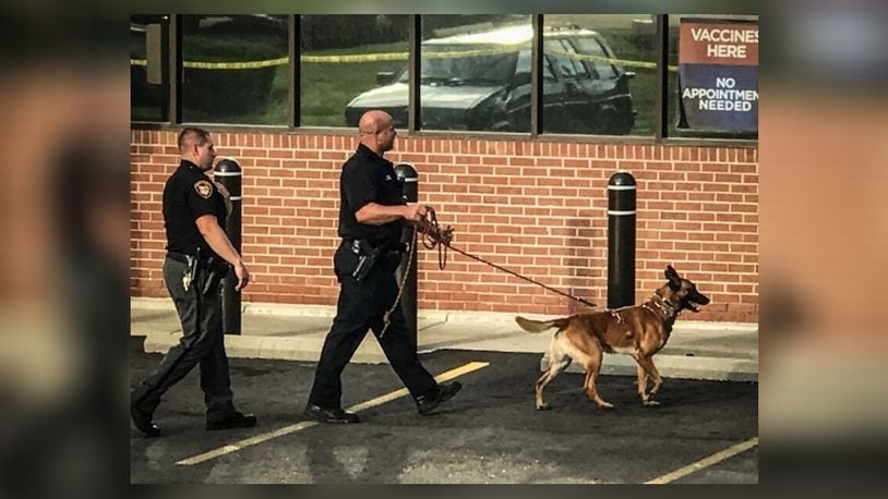 Montgomery County Sheriff's deputies, including a K-9, responded to a robbery June 22, 2018, at Rite Aid in Harrison Twp.