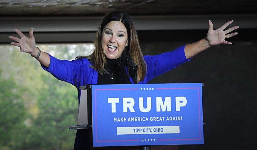 Second lady Karen Pence campaigns for Trump in Tipp City