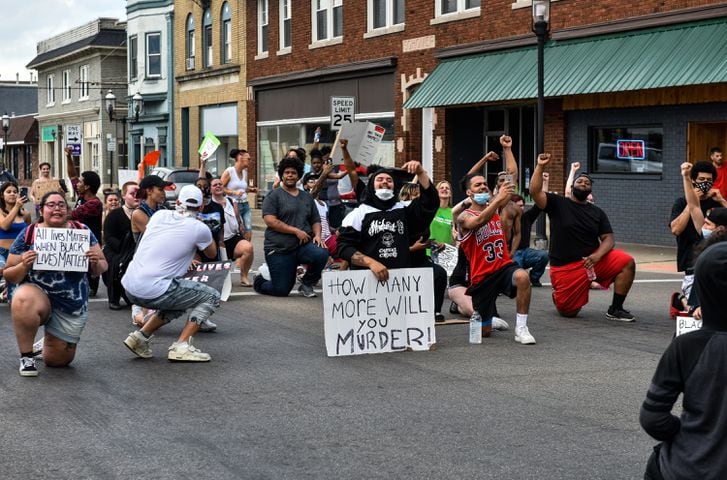 Crowd gathers for peaceful protest and march in Middletown