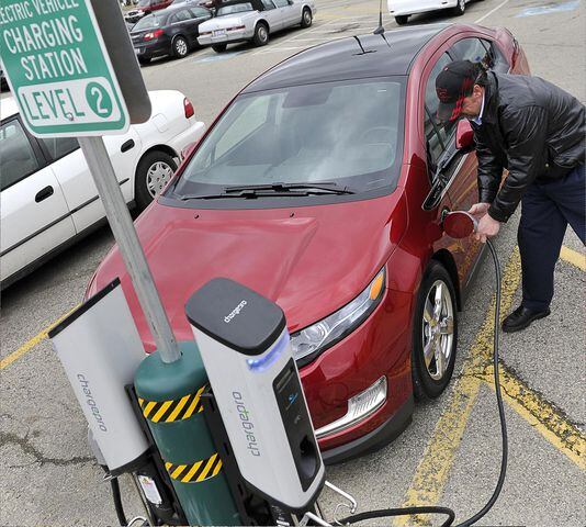 Area’s first car chargers power up at the mall