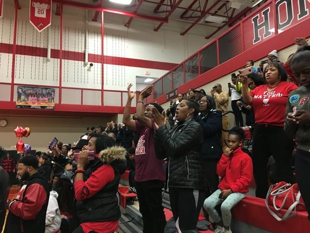 PHOTOS: Trotwood parents and fans welcome home football state champs at victory celebration
