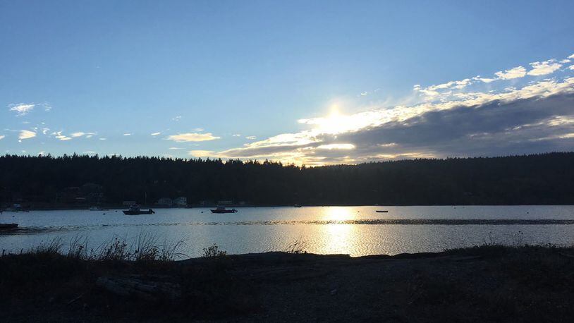 Davis Bay at sunset on Decatur Island. (Megan Burbank/The Seattle Times/TNS)