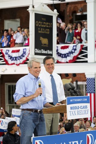 Rob Portman and Mitt Romney