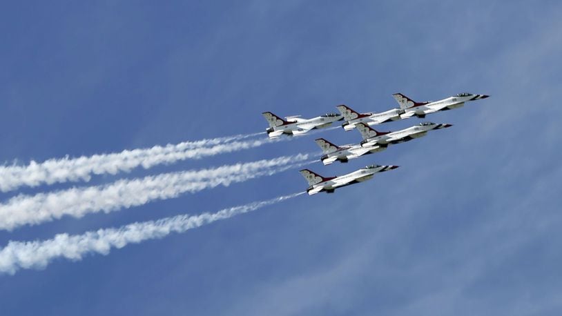 The 2021 Vectren Dayton Air Show will be July 10-11 and headlined by the U.S. Air Force Thunderbirds. TY GREENLEES / STAFF