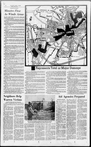 Xenia tornado 1974 DDN pages