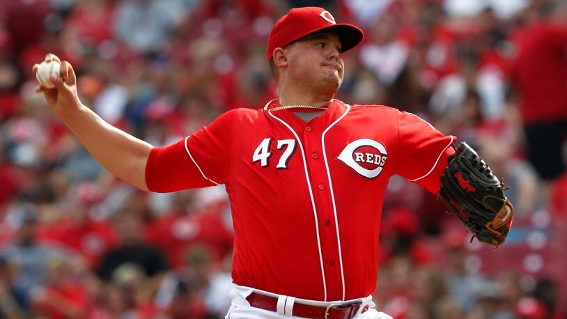 CINCINNATI, OH - SEPTEMBER 16: Sal Romano #47 of the Cincinnati Reds throws a pitch during the first inning of the game against the Pittsburgh Pirates at Great American Ball Park on September 16, 2017 in Cincinnati, Ohio. (Photo by John Sommers II/Getty Images)
