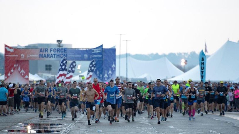 The 2020 Air Force Marathon registration will open Jan. 1 with a ‘New Year’s Resolution’ special and will be valid through Jan. 3. Prices will increase throughout the year leading up the Air Force Marathon Sept. 19. (U.S. Air Force photo/Michelle Gigante)