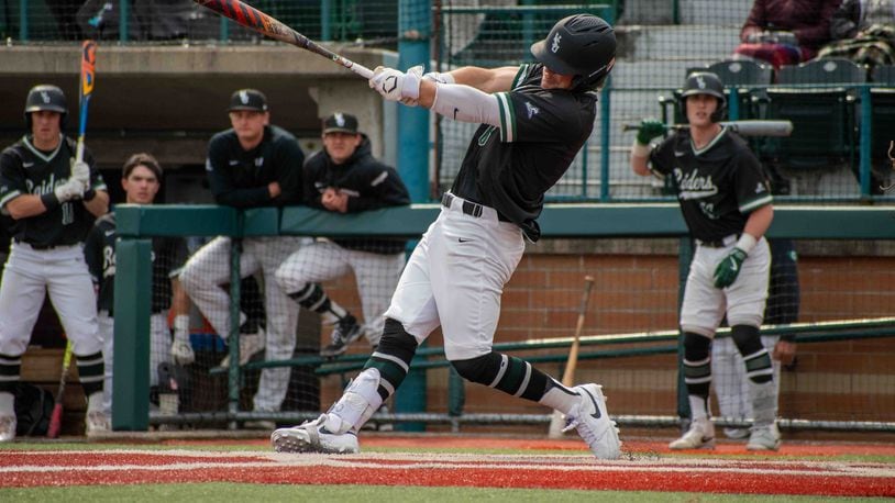 Wright State's Jay Luikart is among the Horizon League leaders in home runs, RBIs and average this season. Wright State Athletics photo