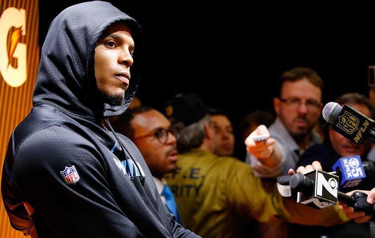 Cam Newton abruptly leaves interview