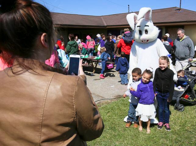 Easter Bunny with people over the years