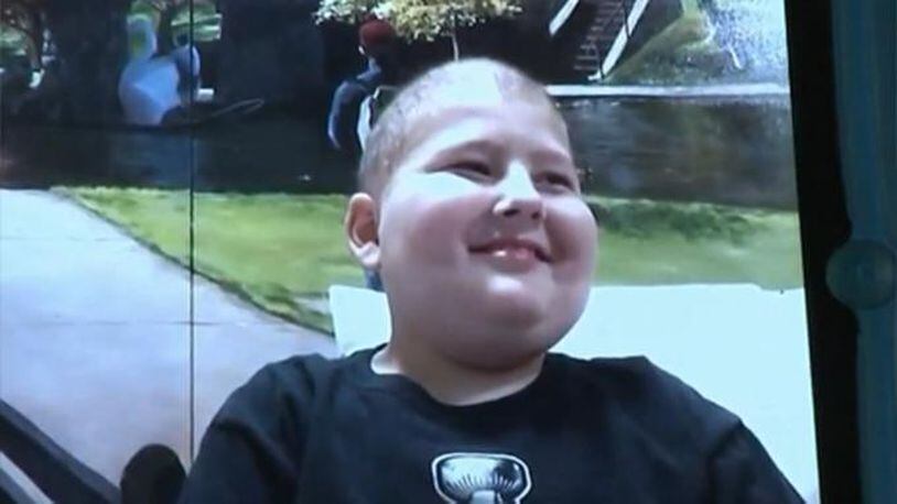 Phillip Lippolis, shown here in a screengrab taken from a 2016 WFXT news report, has been battling leukemia for seven years.