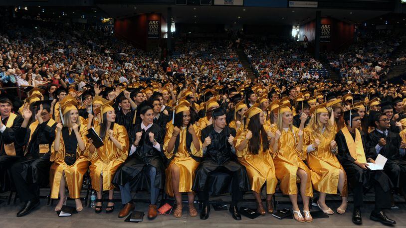 The Class of 2017 graduated from Centerville High School on May 20 at the University of Dayton Arena. Nearly 700 students made up Centervilles 127th graduating class, with 95.8 percent of the class planning to attend a two or four-year institution or a specialized school. The valedictorian was Aditya Mahesh, and the salutatorian was Daniel Strayer.