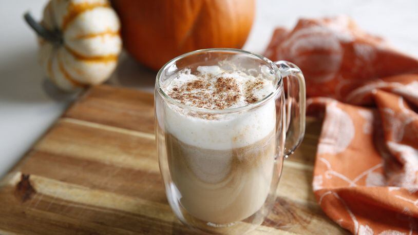 A healthier do-it-yourself version of Pumpkin Spice Latte, on September 26, 2018. (Rose Baca/Dallas Morning News/TNS)