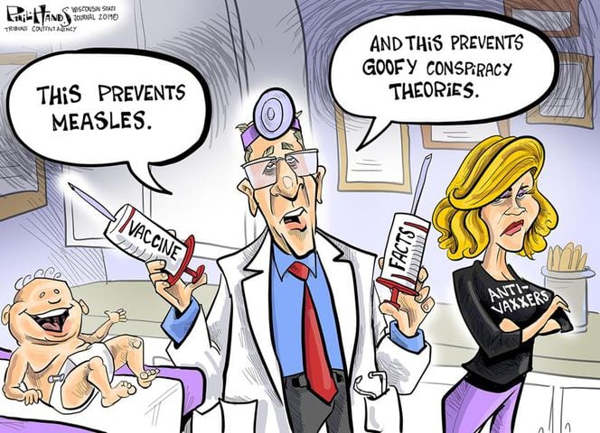 Week in cartoons: Security clearance, measles and more