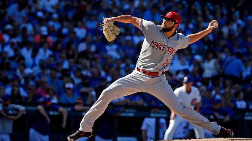 CHICAGO, IL - SEPTEMBER 15:  Cody Reed #25 of the Cincinnati Reds pitches against the Chicago Cubs during the first inning at Wrigley Field on September 15, 2018 in Chicago, Illinois.  (Photo by Jon Durr/Getty Images)