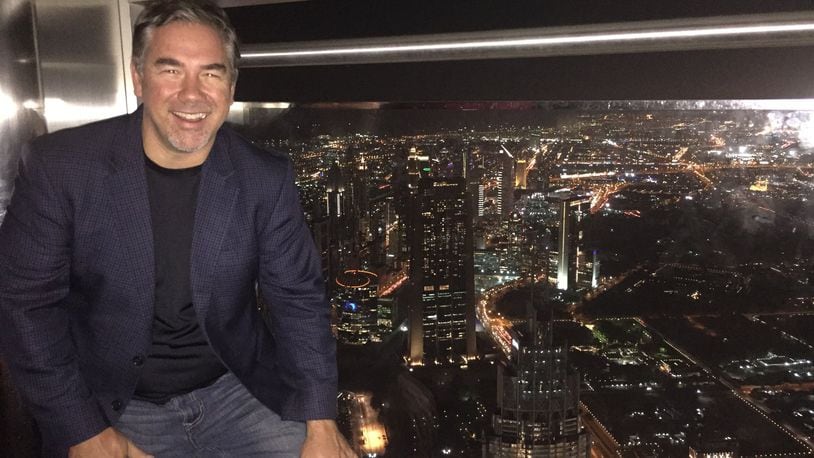 A Woolpert photo of Scott Cattran, Woolpert president and chief executive, in Dubai in 2017. CONTRIBUTED