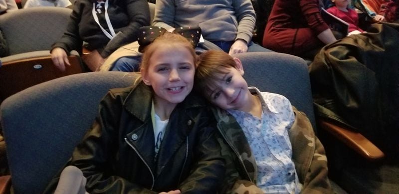 Thanks to their Aunt Maria Gallenstein, Natalie Ryan and her younger brother Jacob enjoy live productions at the Victoria Theater.  CONTRIBUTED