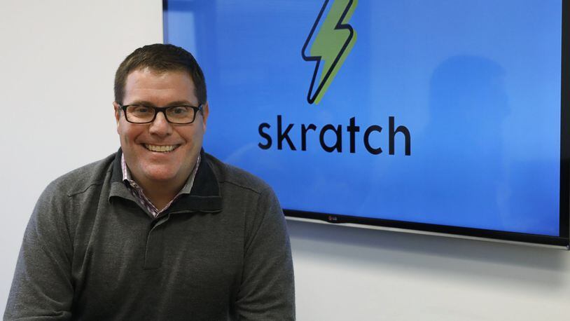 Scott Bennett, founder of Skratch, poses for a portrait in his Dallas, Texas office on Thursday, December 28, 2017. Skratch is an app that allows people to contract 14- to 20-year-olds for jobs, such as tutoring, dog walking and raking leaves. The app started in Dallas in 2016 and has spread to 26 zip codes in North Texas within the past year. (David Woo/Dallas Morning News/TNS)