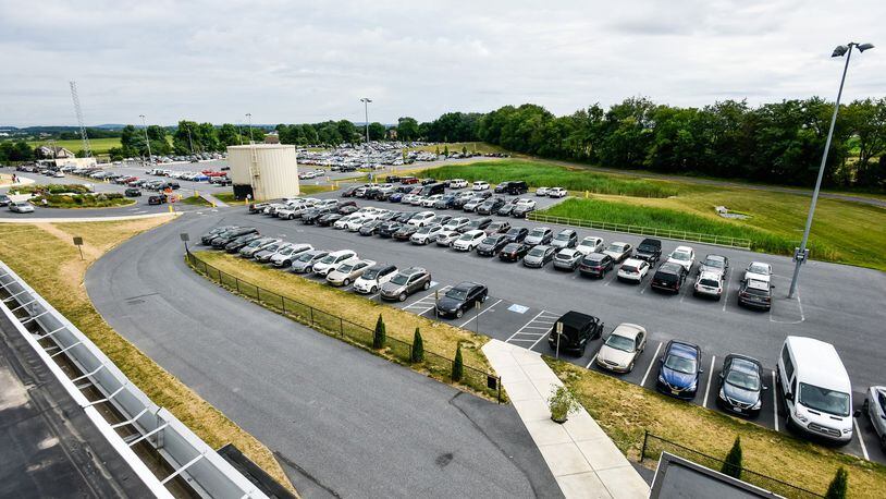 A portion of the parking at the Spooky Nook Sports Complex near Manheim, Pa.