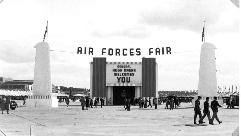 A week-long Air Forces Fair in October 1945 attracted more than 500,000 visitors to Wright Field.