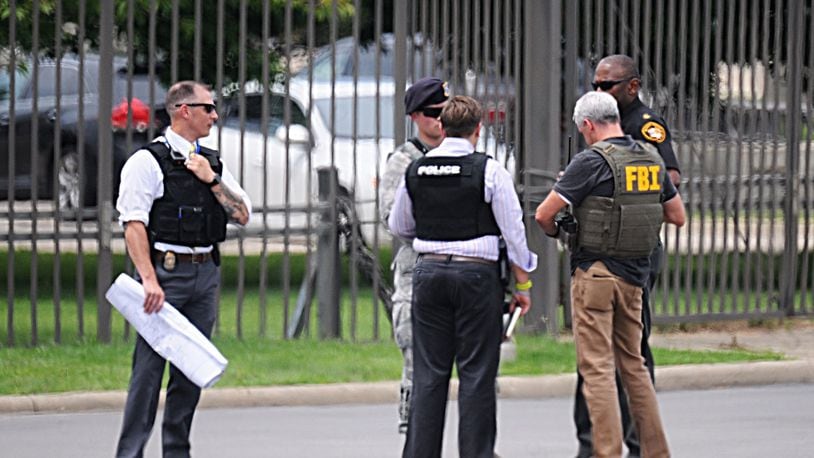 An active shooter situation was reported at the Wright-Patterson Air Force Base hospital on Thursday, Aug. 2, 2018. The all-clear was given several hours later. MARSHALL GORBY / STAFF
