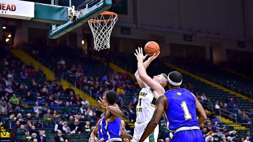 Wright State’s Loudon Love puts up a shot during Tuesday’s game vs. Morehead State at the Nutter Center. Joseph Craven/CONTRIBUTED