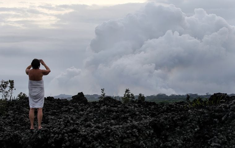 Photos: Hawaii volcano erupts