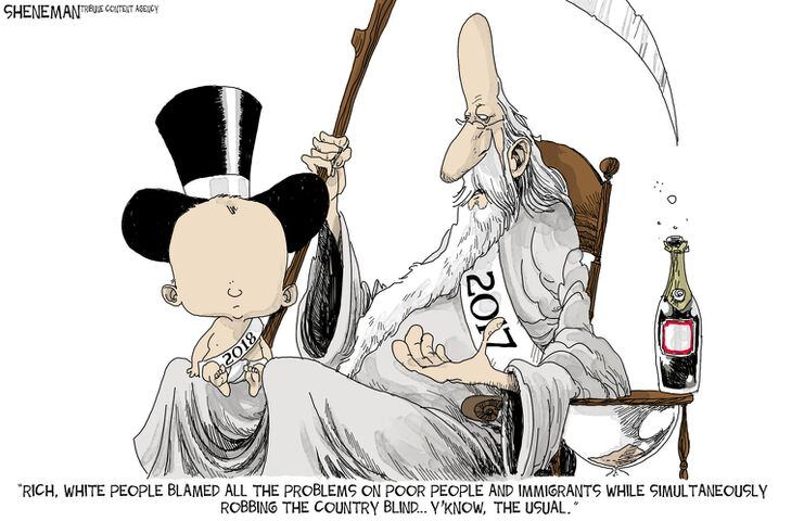Week in cartoons: Tax cuts, bitcoin or more