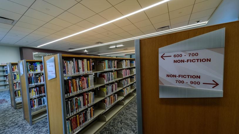 Here’s a look at the new Dayton Metro Library Burkhardt Branch, located at 4704 Burkhardt Ave. in Riverside. TOM GILLIAM / CONTRIBUTING PHOTOGRAPHER