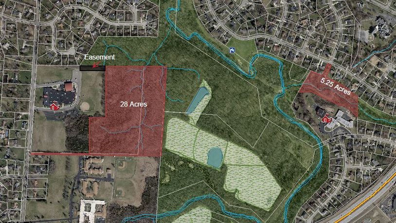 The Centerville-Washington Park District is looking to buy about 33 acres near Grant Park from Centerville City Schools. CONTRIBUTED