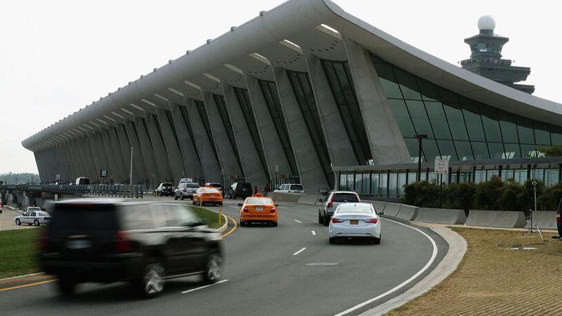 The main terminal at Washington Dulles International Airport.
