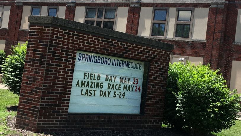 Springboro Intermediate designated by state as a "Purple Star" school. FILE PHOTO