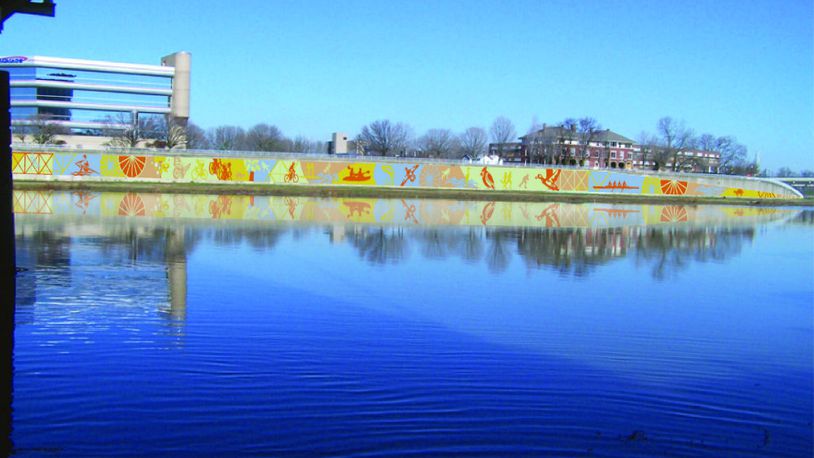 River Run Mural design by Amy Deal of Oakwood. (Source: Contributed)