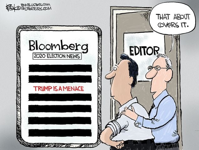 Week in cartoons: Bloomberg, climate report and more
