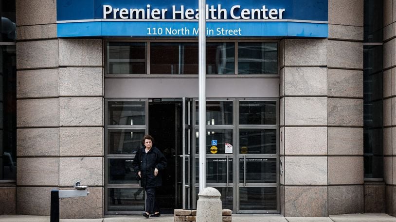 Premier Health plans to sell its 110 North Main Street building in Dayton. JIM NOELKER/STAFF