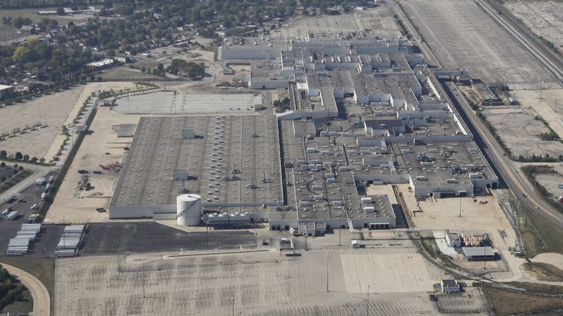 An aerial view of the former GM-Moraine assembly plant in early 2014, before Fuyao Global bought the facility and more than five years after it closed. The view is to the south. TY GREENLEES / STAFF