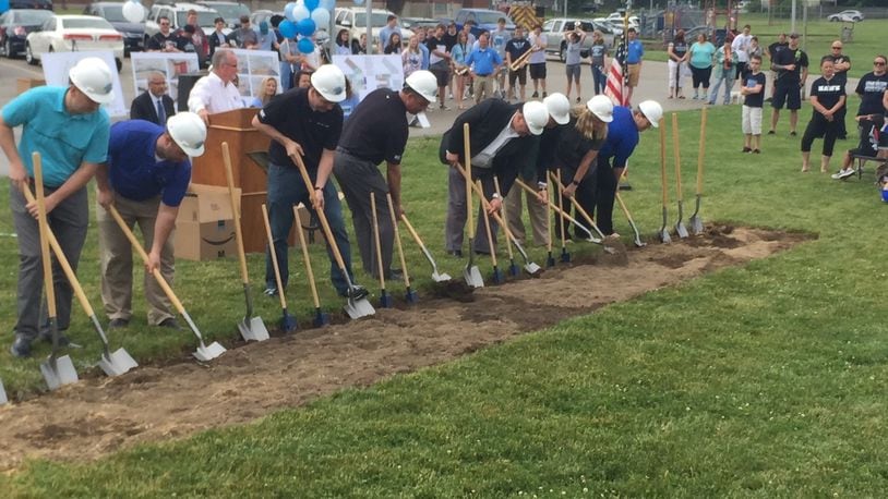 The groundbreaking for the new Fairborn Primary School was held June 1. The district has named an interim superintendent and treasurer. FILE