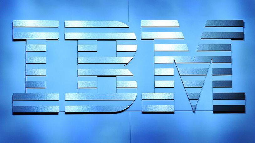 LAS VEGAS, NV - JANUARY 06: An IBM logo is shown onstage during a keynote address by IBM Chairman, President and CEO Ginni Rometty at CES 2016 at The Venetian Las Vegas on January 6, 2016 in Las Vegas, Nevada. CES, the world's largest annual consumer technology trade show, runs through January 9 and is expected to feature 3,600 exhibitors showing off their latest products and services to more than 150,000 attendees. (Photo by Ethan Miller/Getty Images)