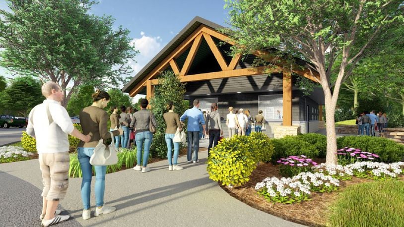 Stubbs Park is on the brink of transformation. Construction to improve many of the Park’s beloved amenities will begin this spring.  Concession Stand rendering.