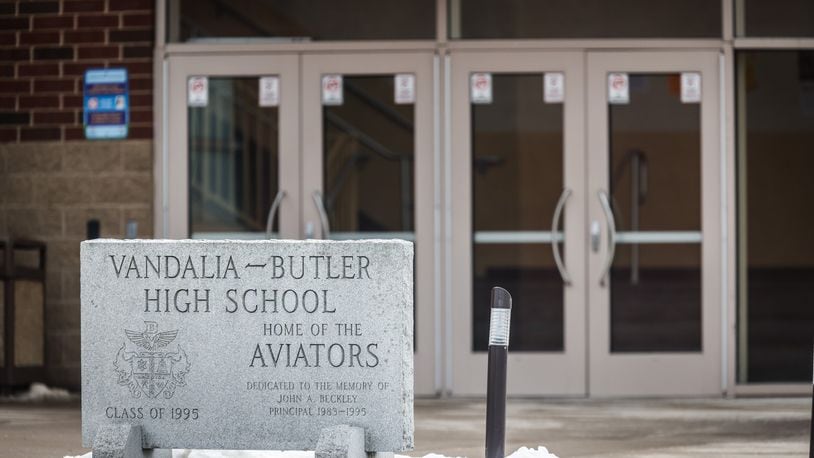 Vandalia-Butler parents have expressed concern with how the district is handing its response to the pandemic. JIM NOELKER/STAFF