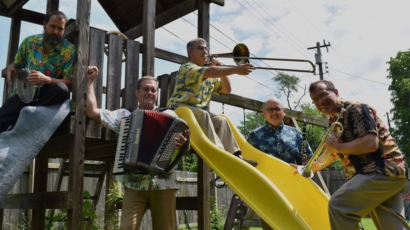 More than 50 homegrown acts from the Flying Klezmerians (pictured) and the Primetime Blues Band to Jimmy D. Rogers and R3G are on the bill when The Collaboratory presents Dayton Porchfest outside of participating homes in St. Anne’s Hill Historic District Saturday, Aug. 19. CONTRIBUTED