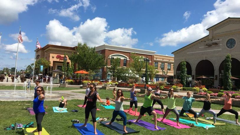 Indigo Yoga offers free yoga classes at The Greene. CONTRIBUTED