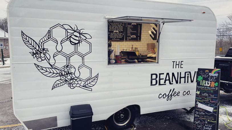 The Beanhive Coffee Company, a vintage-style mobile coffee trailer, is serving espresso and plant energy-based drinks in West Milton (CONTRIBUTED PHOTO).