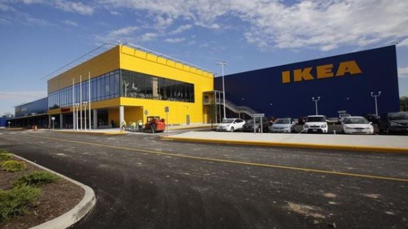 The blue and yellow outside exterior of the IKEA store off Interstate 71 in the Columbus area just before the store opened last June. TOM DODGE/THE COLUMBUS DISPATCH