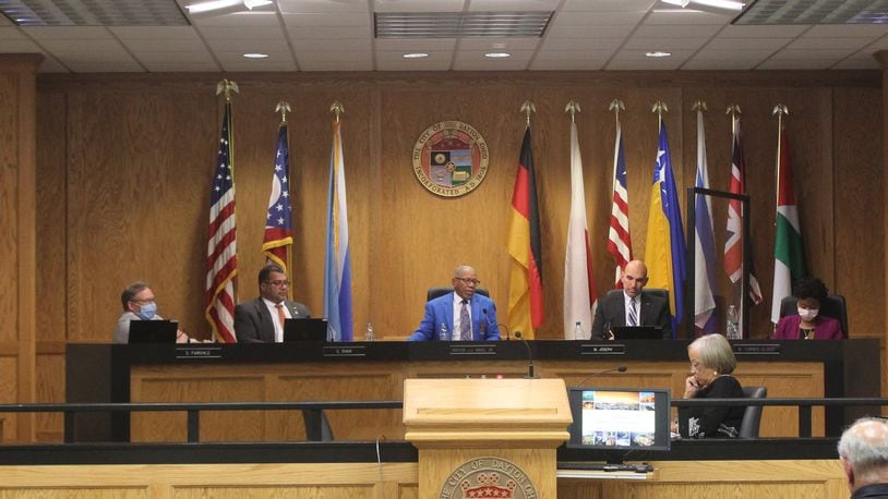 The Dayton City Commission became heated on Wednesday during discussions about the city manager's recommended 2023 budget. CORNELIUS FROLIK / STAFF
