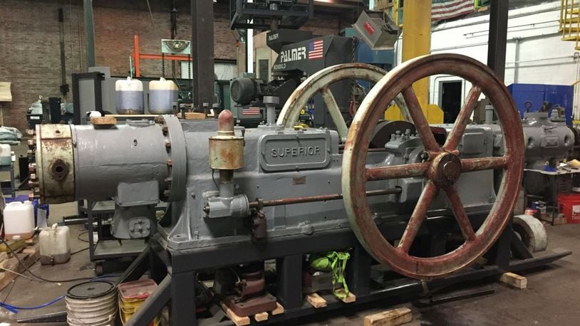 The late Roger Vaglia of Springfield helped to lead the group of former Superior and Cooper Energy Service employees who brought this integral engine-compressor back to life. Contributed photo